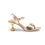 Golden Fancy Sandal For Ladies FN6183