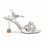 Silver Fancy Sandal For Women FN6185