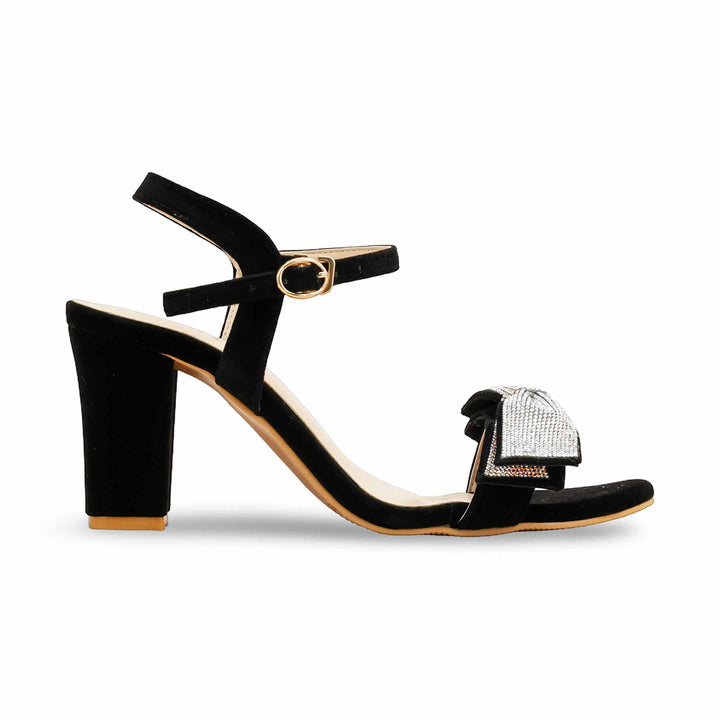 Black Fancy Sandal For Ladies FN6186
