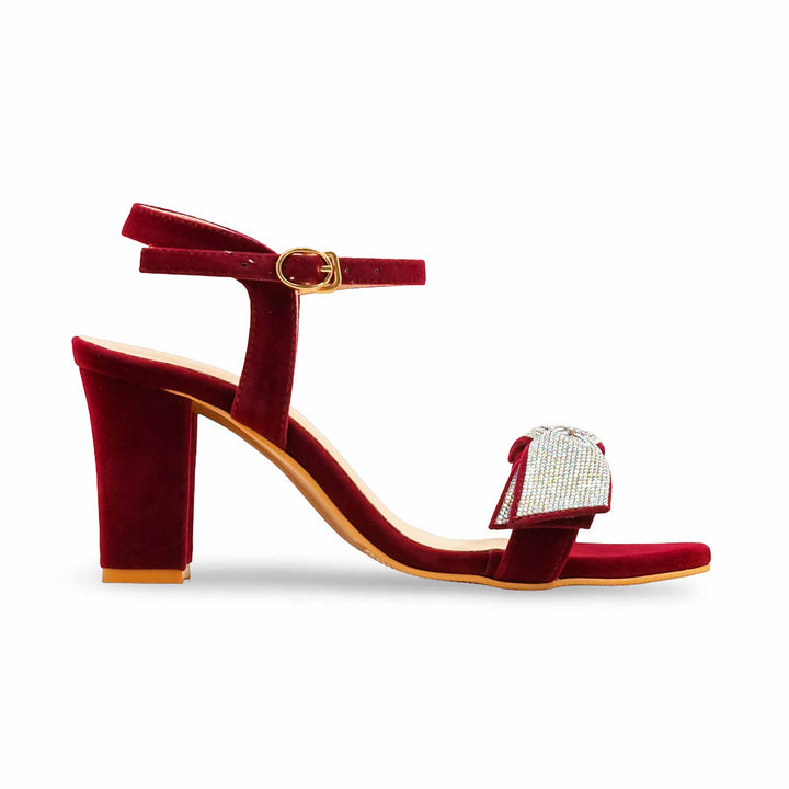 Maroon Fancy Sandal For Women FN6186