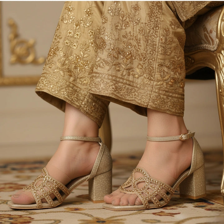 Golden Fancy Women Sandal FN6187