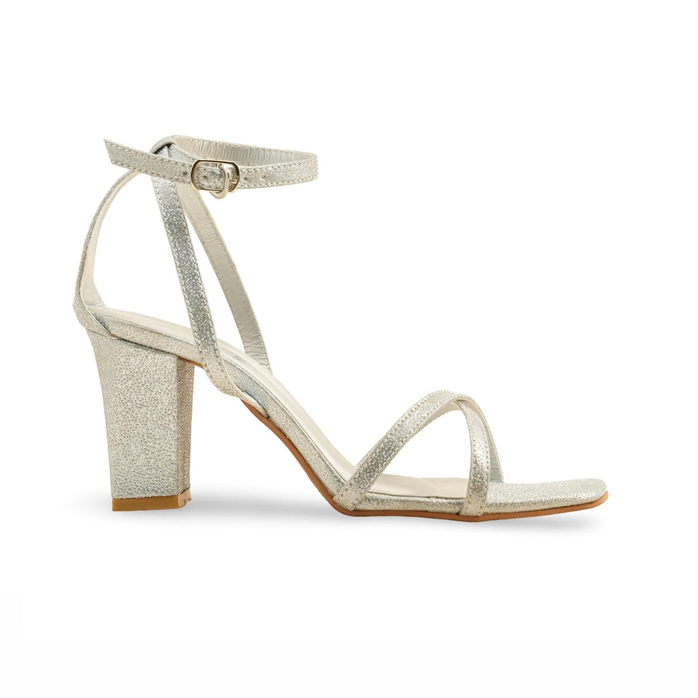 Silver Fancy Women Sandal FN6191