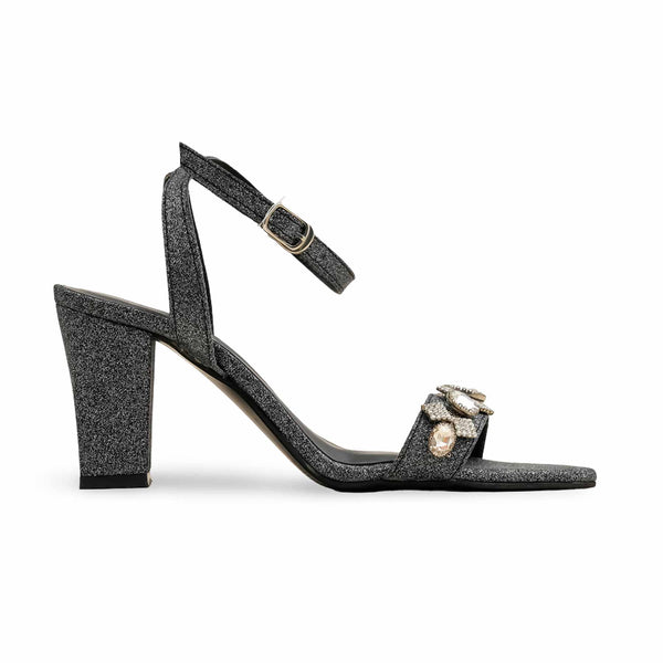 Black Fancy Sandal For Ladies FN6192