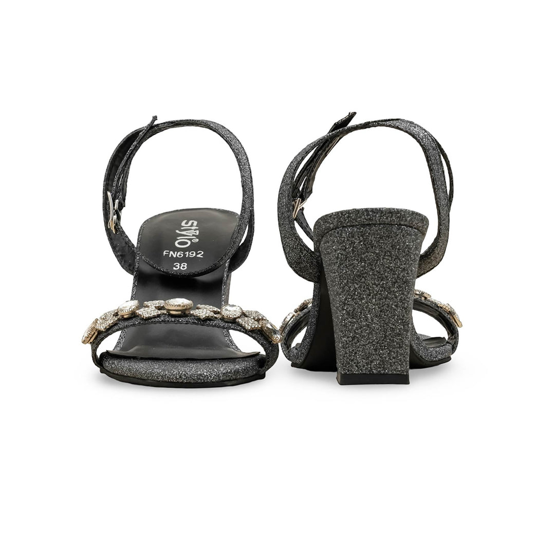 Black Fancy Sandal For Ladies FN6192