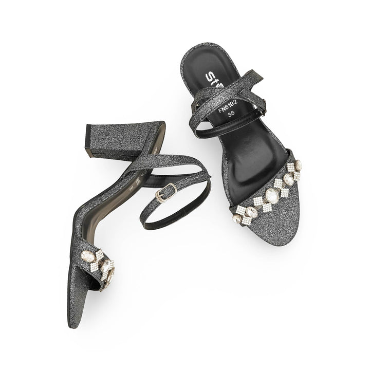 Black Fancy Sandal For Ladies FN6192