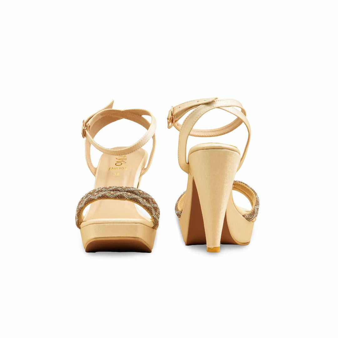 Golden Fancy Bridal Sandal FN6193