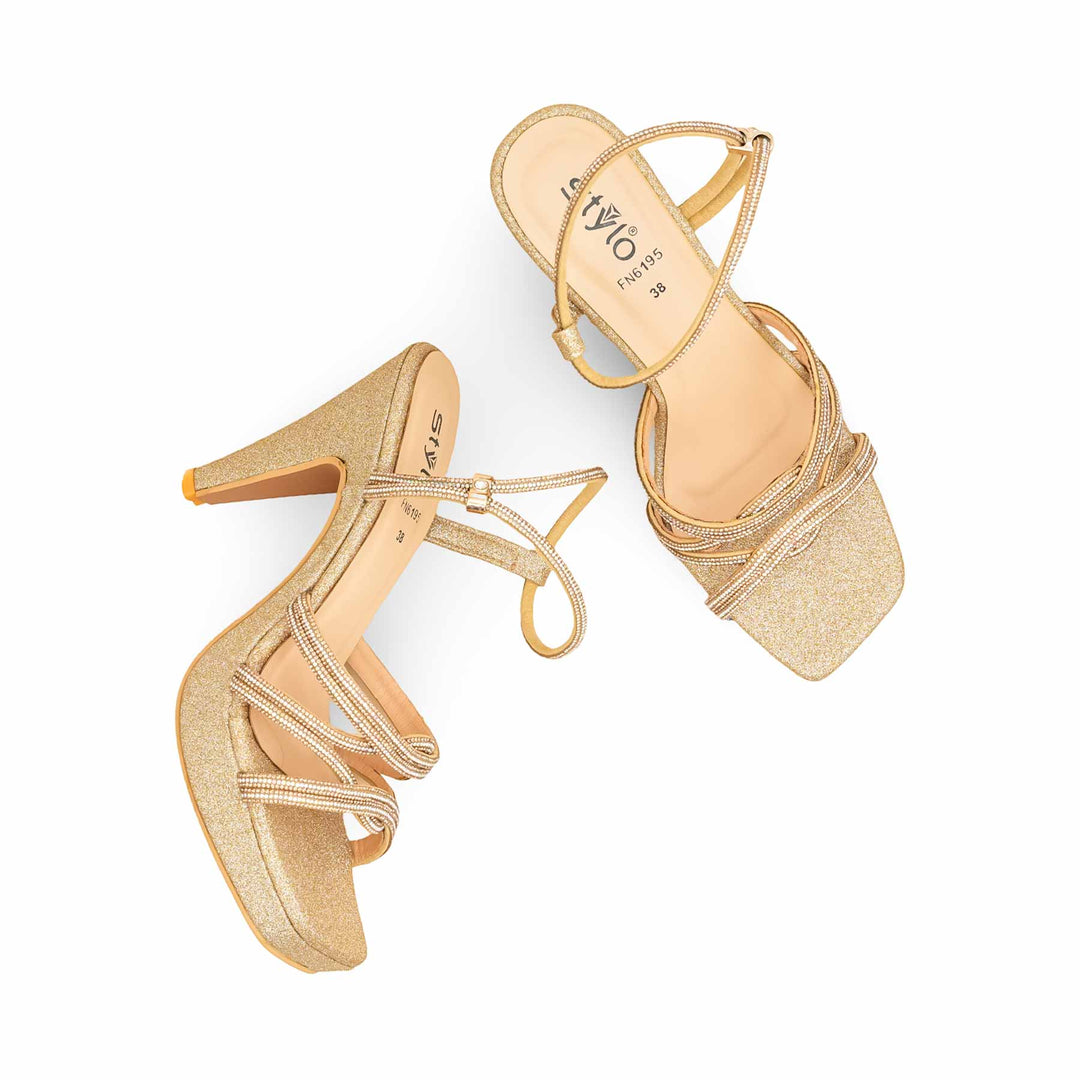 Golden Fancy Bridal Sandal FN6195