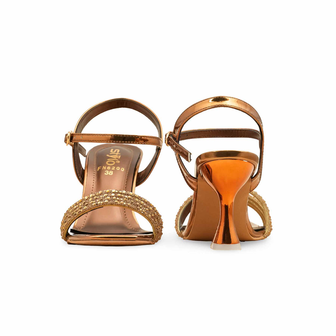 Brown Fancy Sandal For Women FN6200