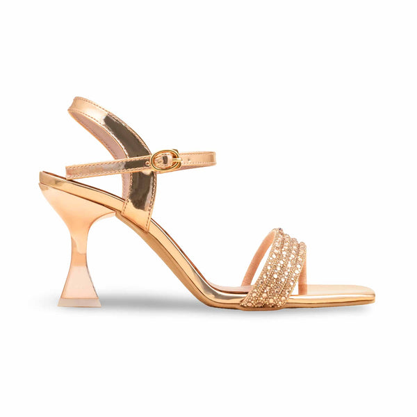 Peach Fancy Sandal For Women FN6200