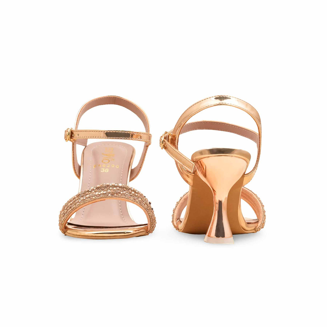 Peach Fancy Sandal For Women FN6200