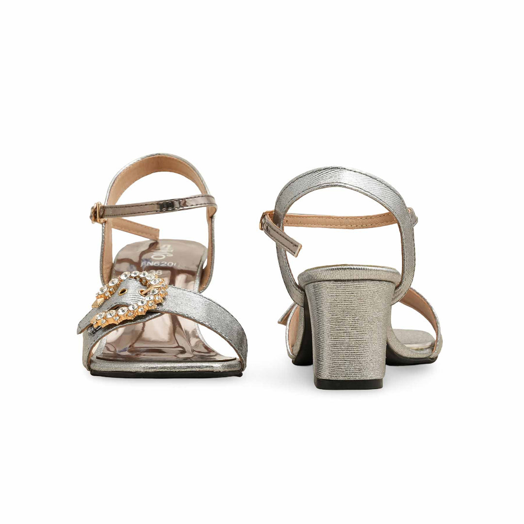 Grey Fancy Sandal For Ladies FN6206