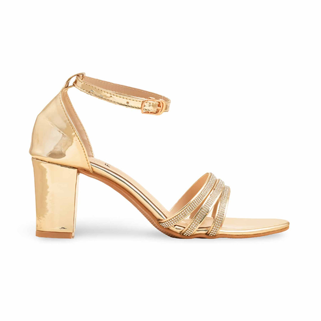 Golden Fancy Sandal For Women FN6209