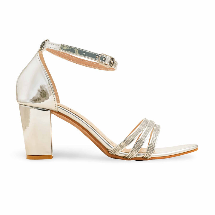 Silver Fancy Women Sandal FN6209