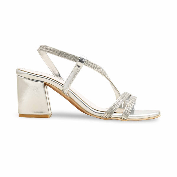 Silver Fancy Sandal FN6212