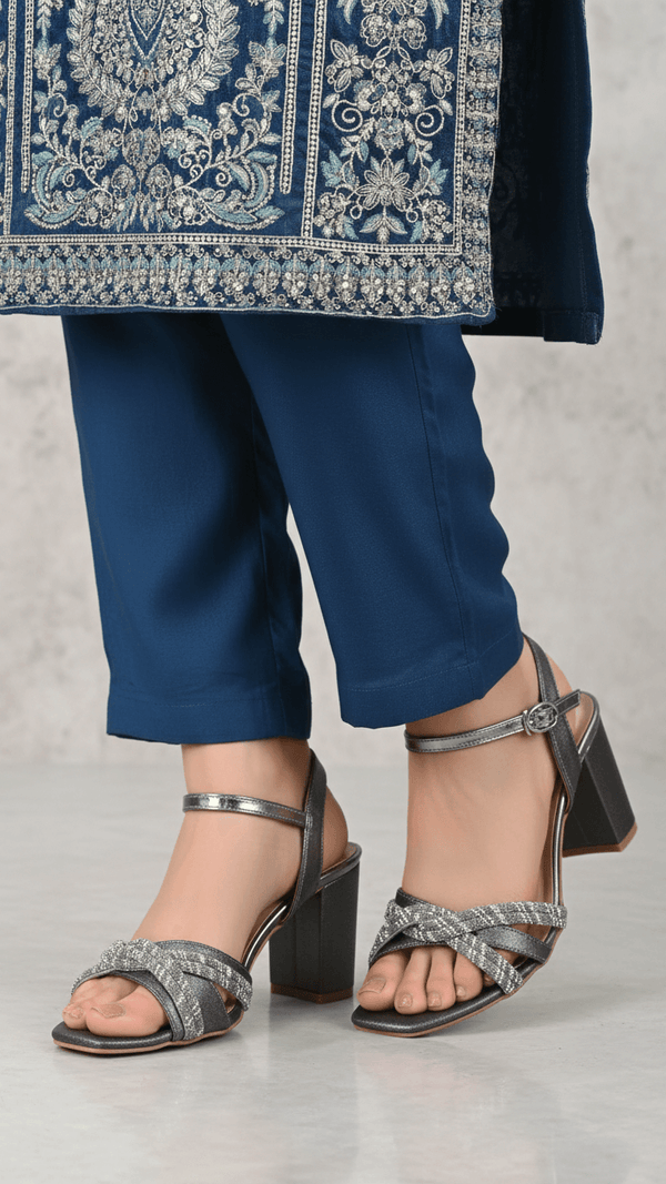 Grey Fancy Women Sandal FN6214