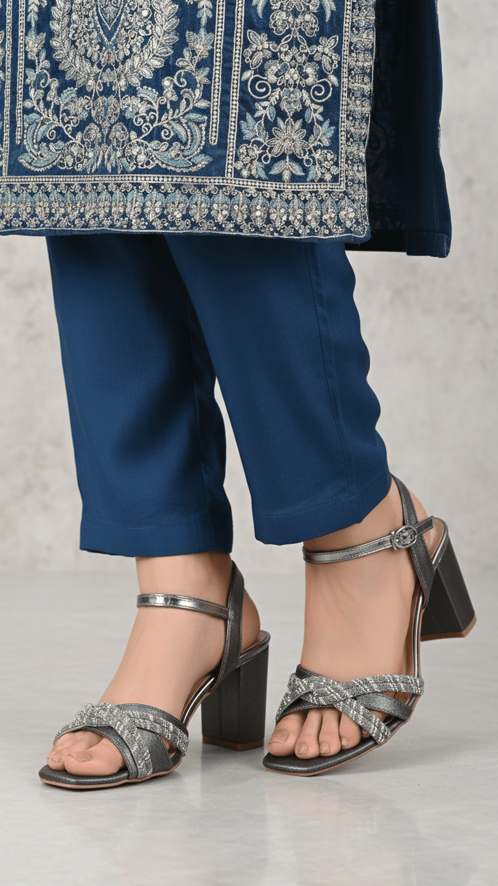 Grey Fancy Women Sandal FN6214