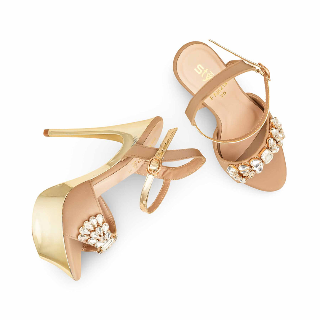 Golden Fancy Bridal Sandal FN6218