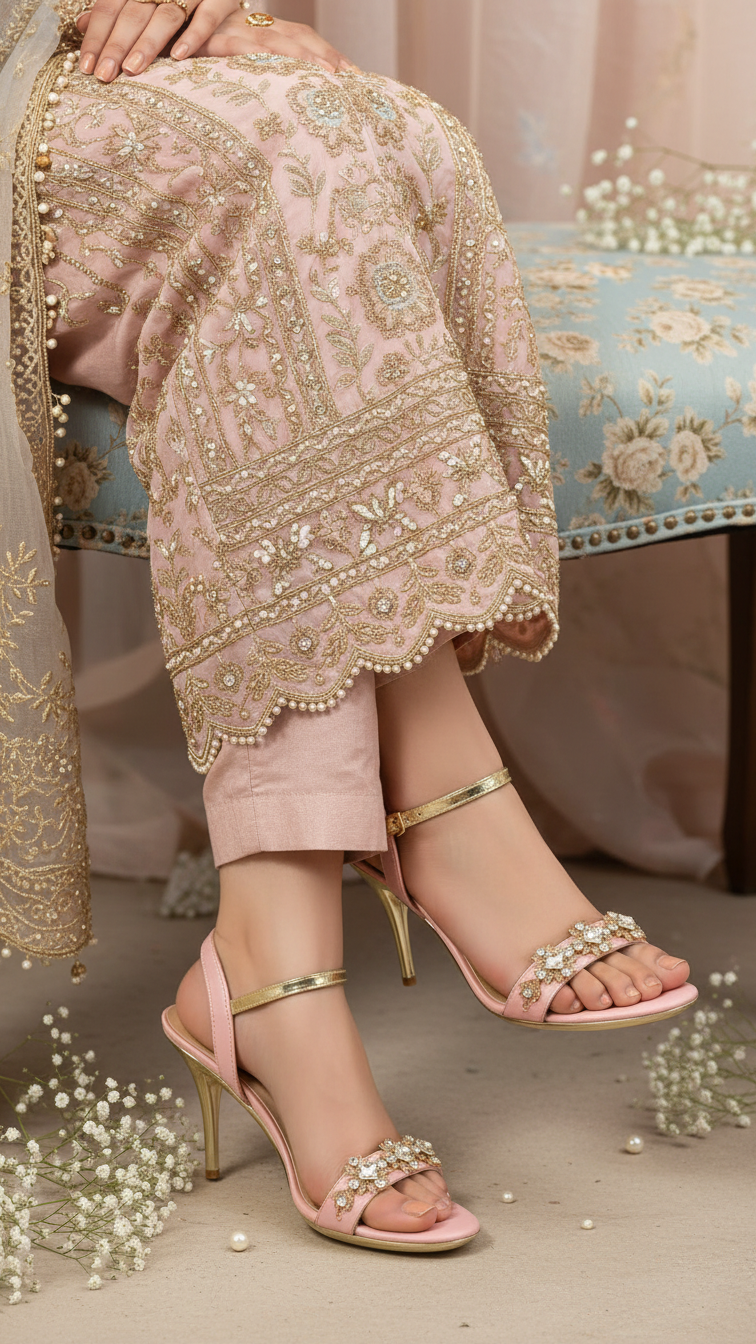 Pink Fancy Bridal Sandal FN6219