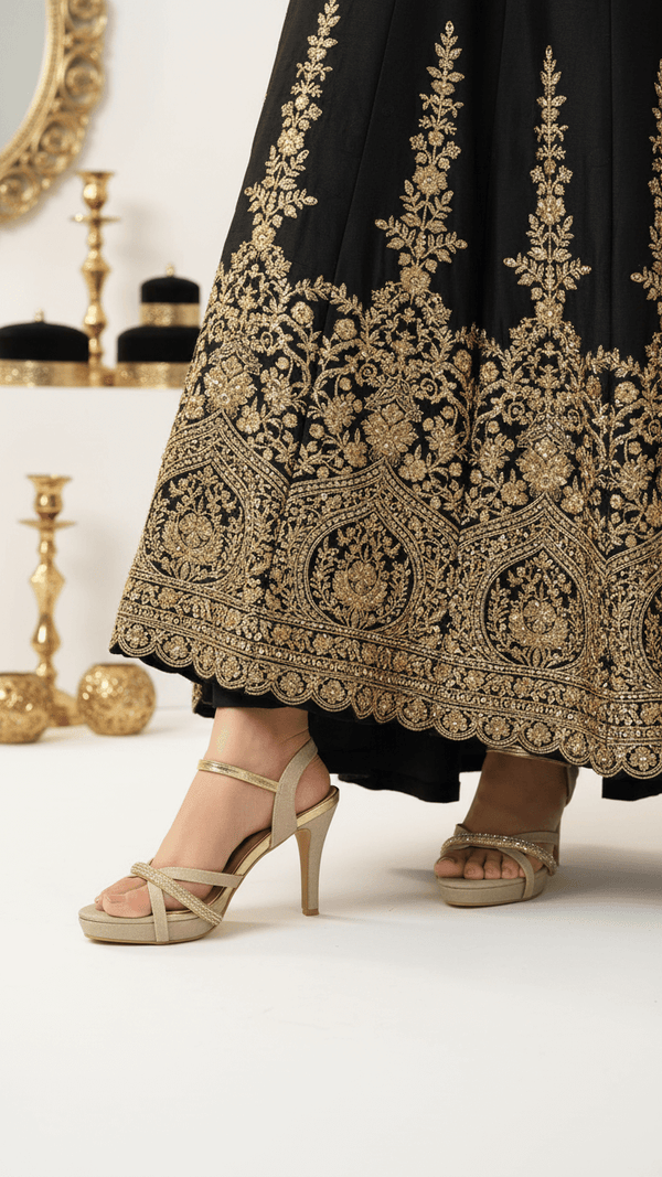 Golden Fancy Bridal Sandal FN6220