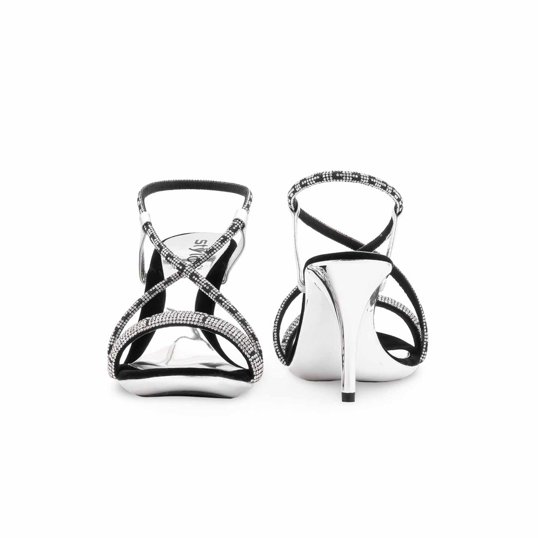 Silver Fancy Bridal Sandal FN6223