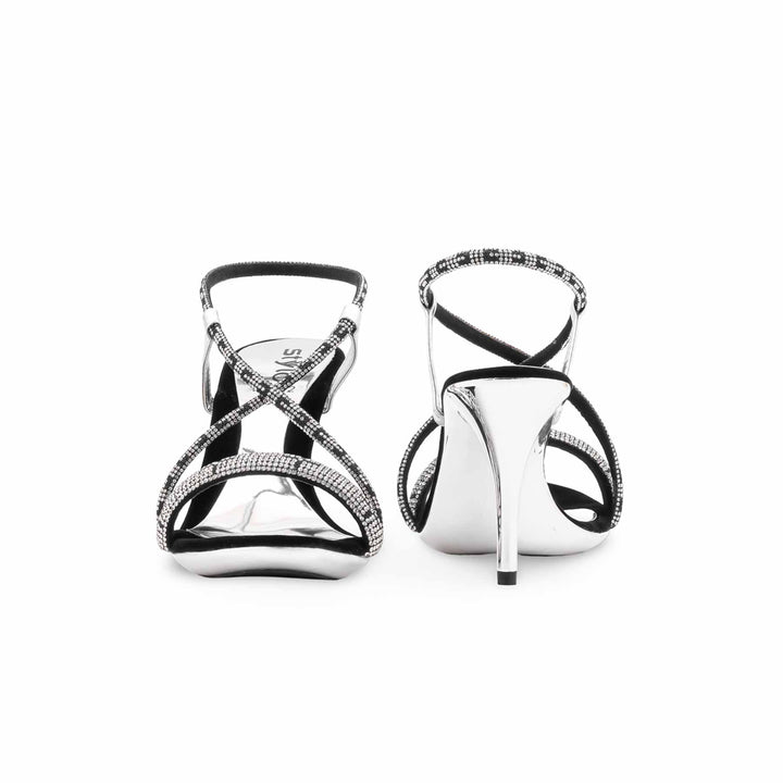 Silver Fancy Bridal Sandal FN6223