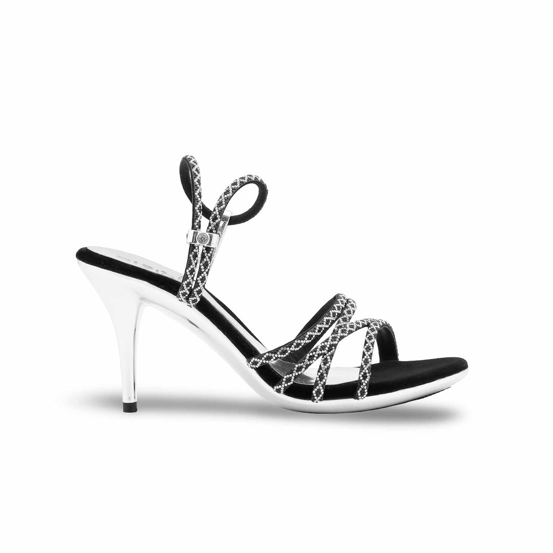 Black Fancy Bridal Sandal FN6224