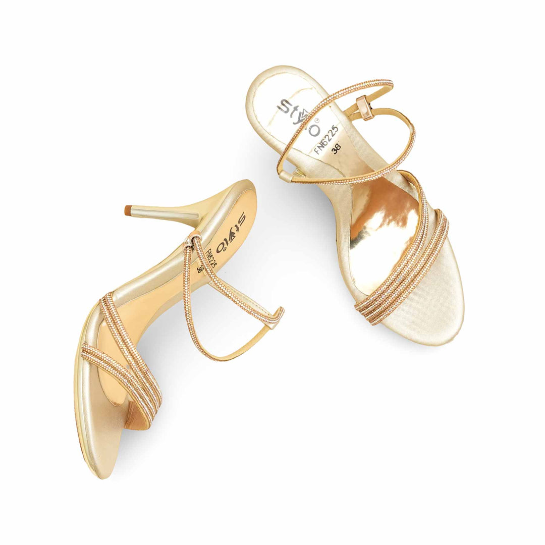 Golden Fancy Bridal Sandal FN6225