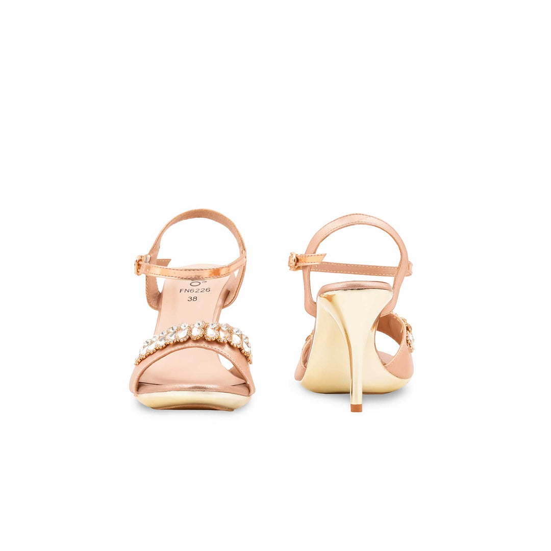 Peach Bridal Sandal For Women FN6226