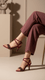 Maroon Fancy Sandal FN6227