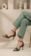 Green Fancy Sandal FN6227
