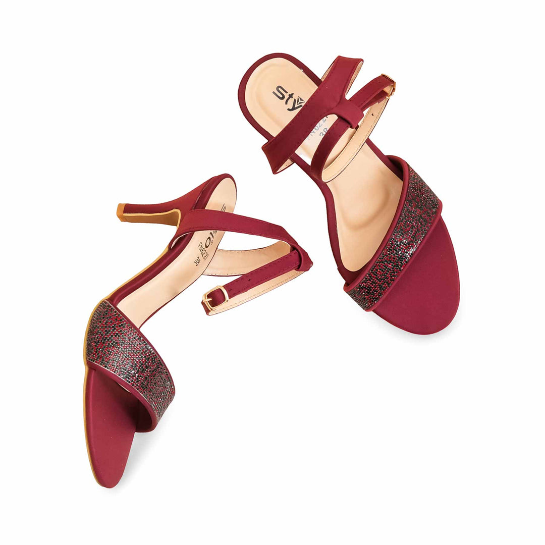 Maroon Fancy Sandal FN6227