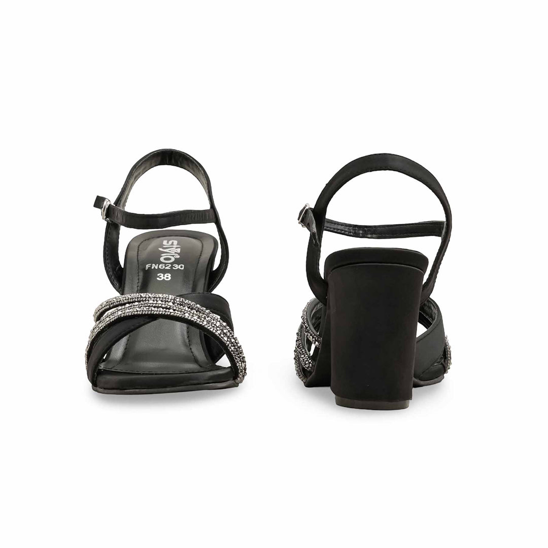 Black Fancy Sandal FN6230