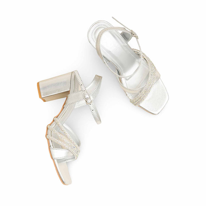 Silver Fancy Sandal FN6230