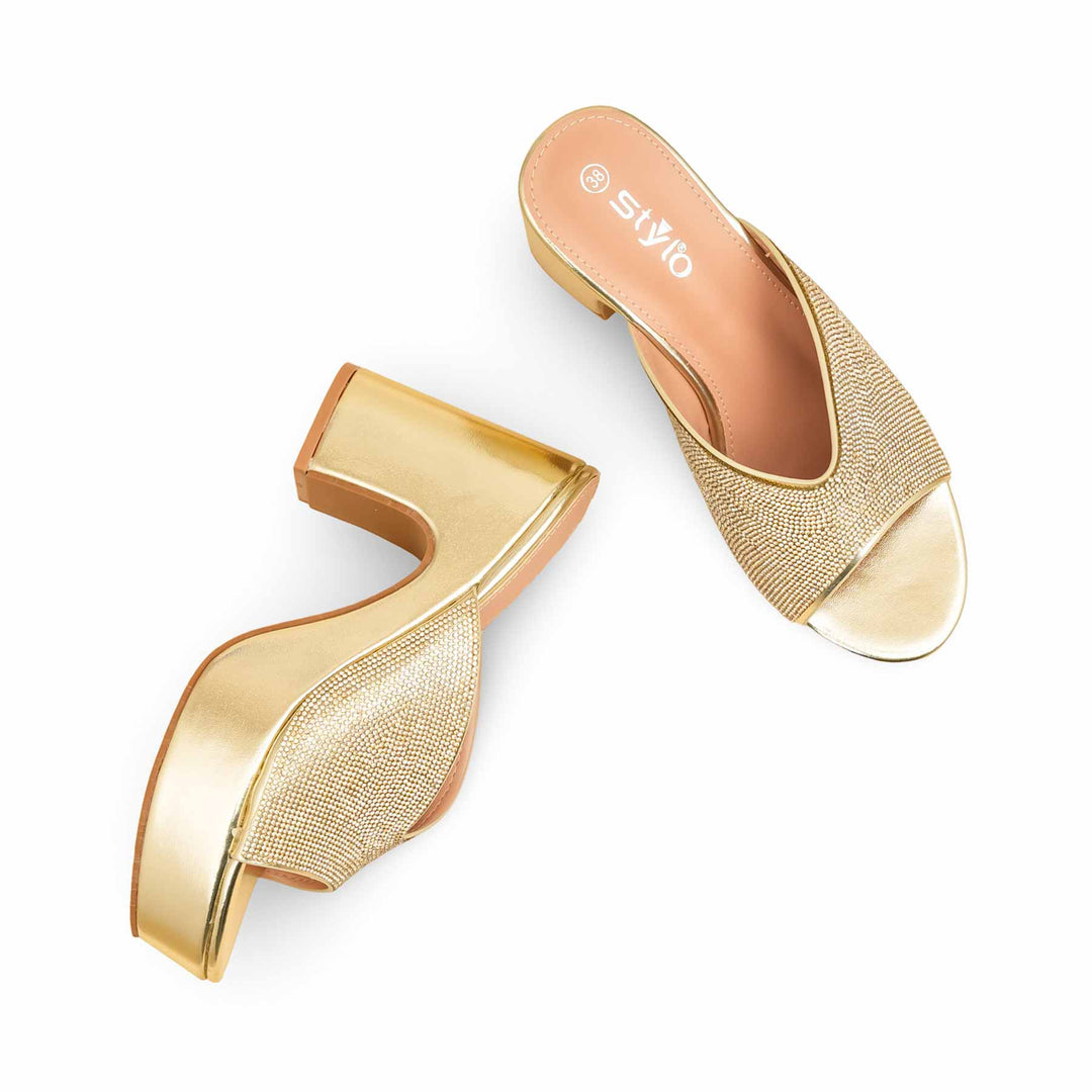 Golden Fancy Bridal Sandal FN6234