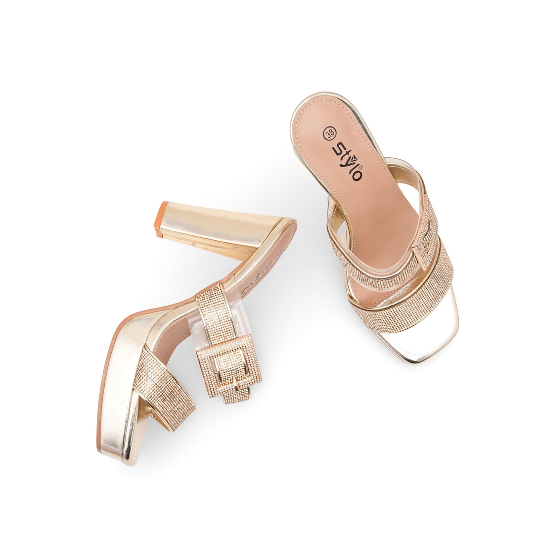 Golden Fancy Bridal Sandal FN6235