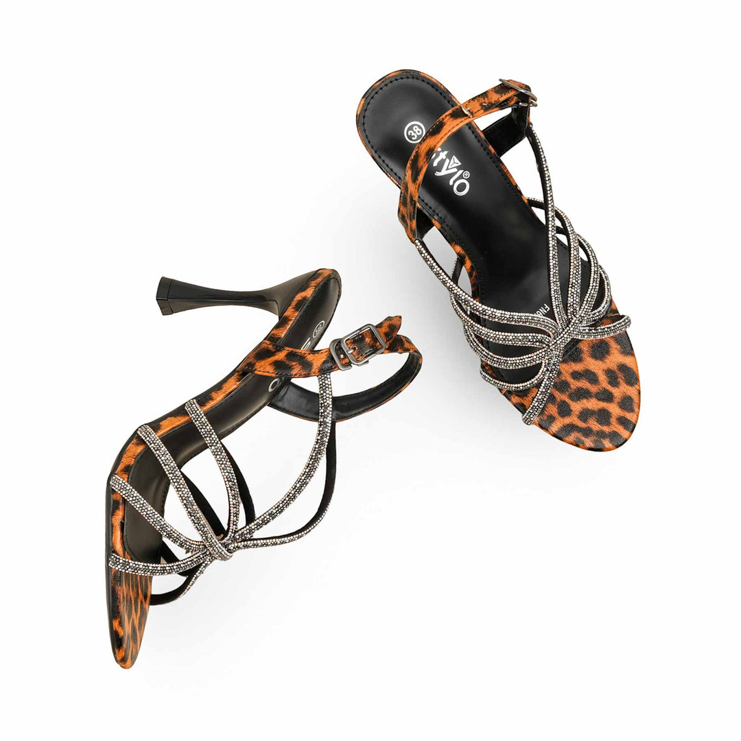 Black Fancy Women Sandal FN6238