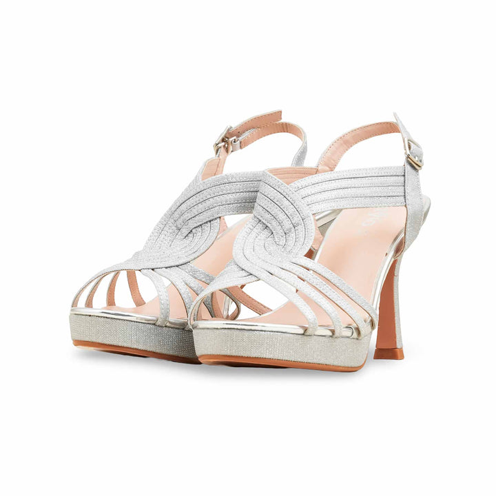 Silver Fancy Bridal Sandal FN6240