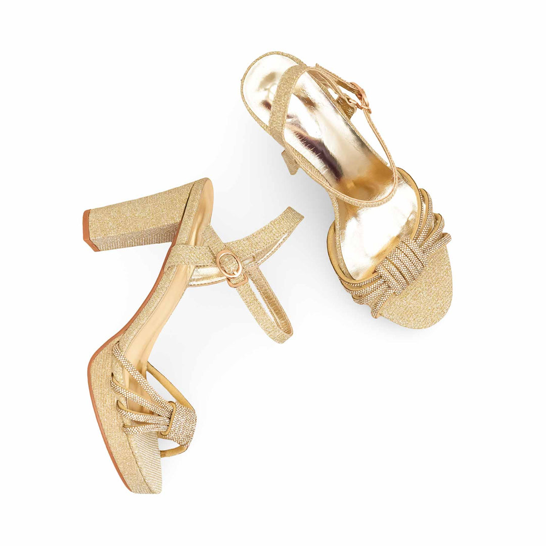 Golden Fancy Bridal Sandal FN6242