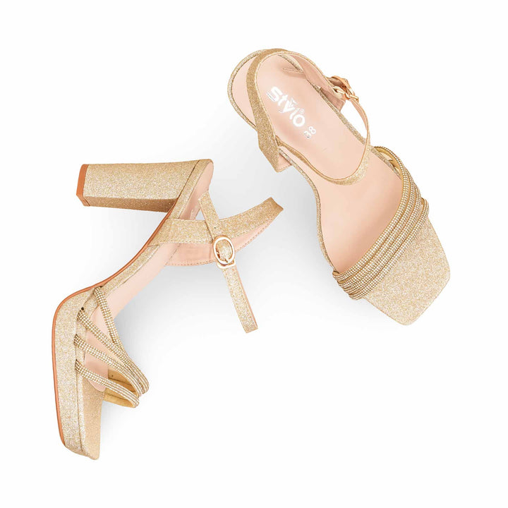 Golden Fancy Bridal Sandal FN6243