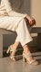 Golden Fancy Sandal For Ladies FN6248