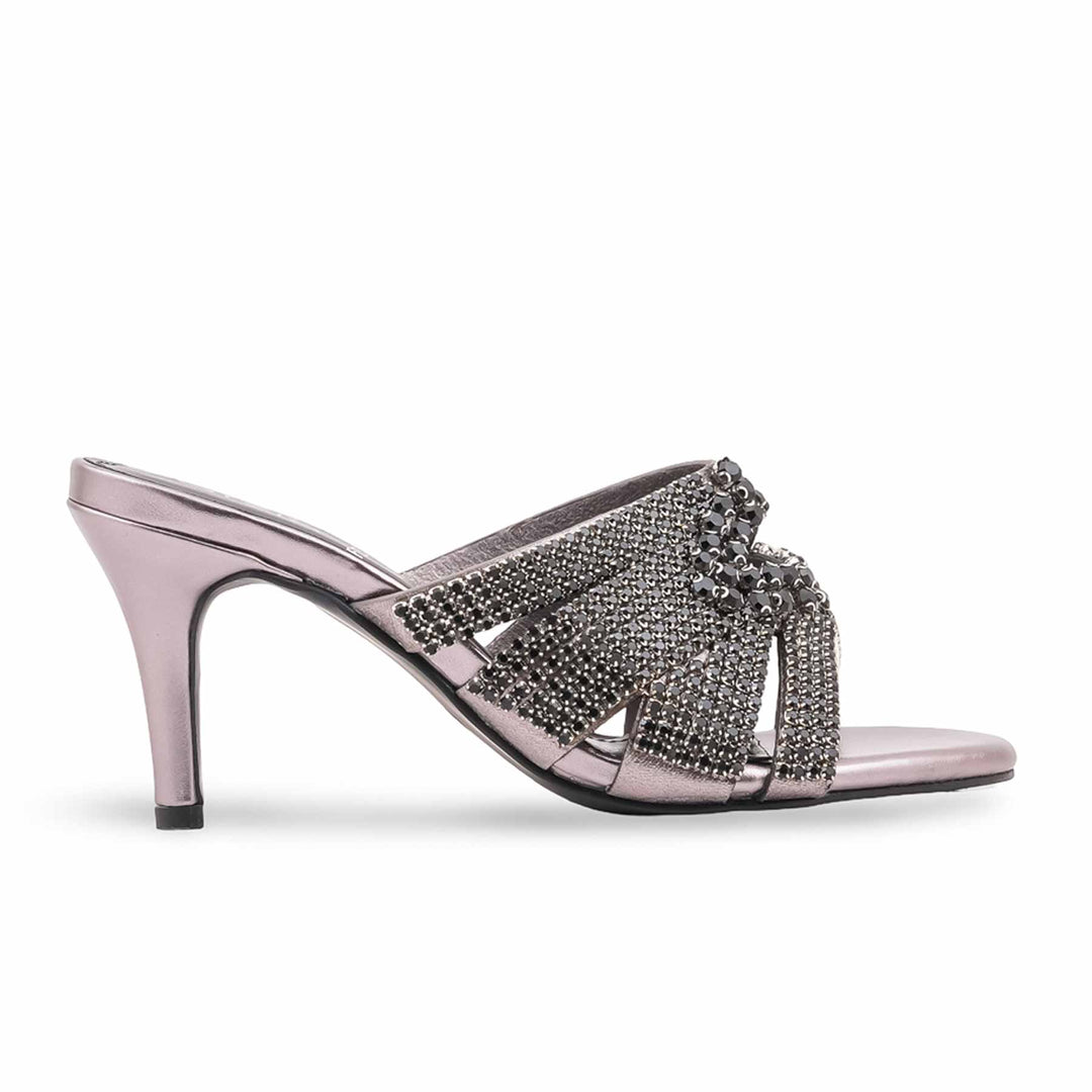 Black Fancy Sandal For Women FN6252