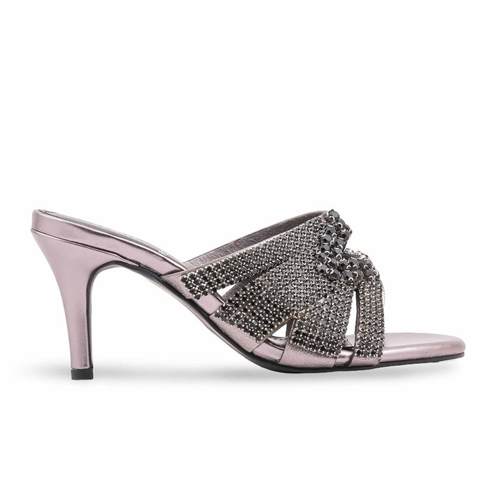Black Fancy Sandal For Women FN6252