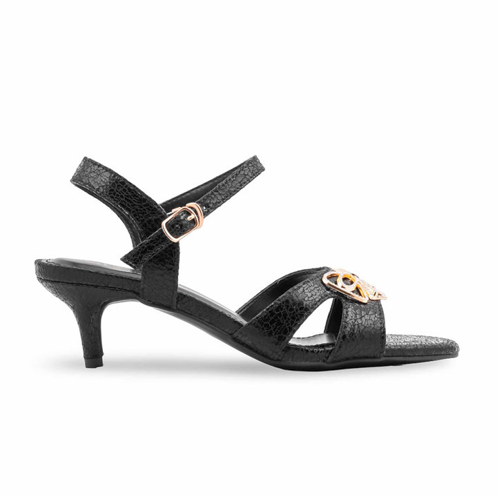 Black Fancy Sandal For Women FN6257