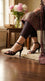 Maroon Fancy Sandal For Women FN6258