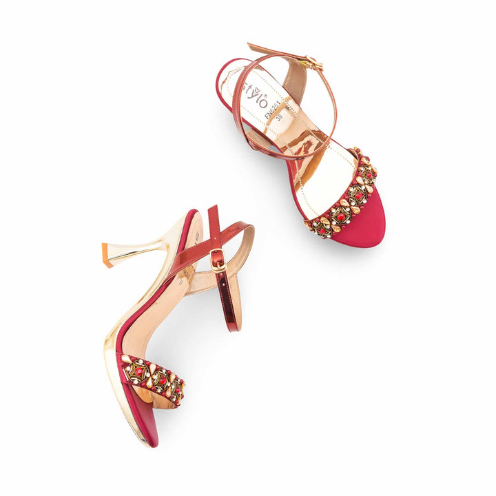 Red Fancy Bridal Sandal FN6261