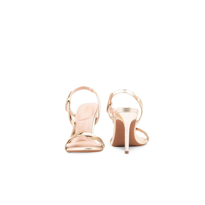 Golden Fancy Sandal For Women FN6274