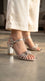 Silver Fancy Sandal For Ladies FN6281