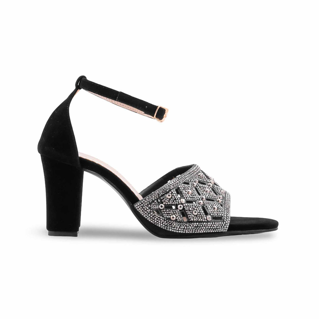 Black Fancy Sandal For Women FN6285