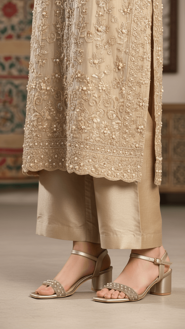 Golden Fancy Women Sandal FN6289