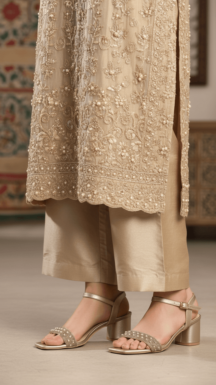 Golden Fancy Women Sandal FN6289